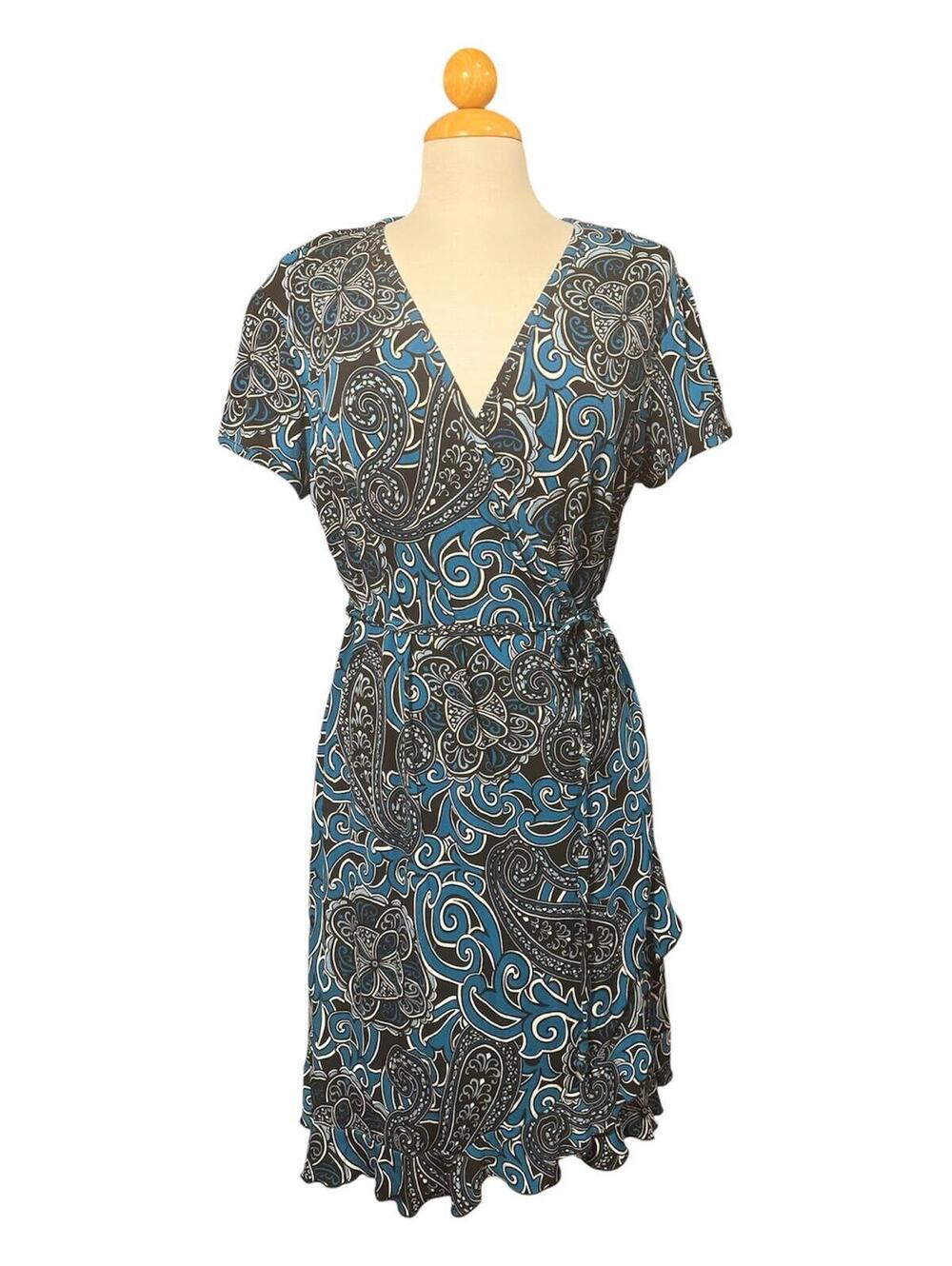 Apt. 9 Paisley Wrap Dress Size XL